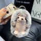 thumbnail image 3 of Cute Hedgehog Rabbit Fur Key Chains Cartoon plush animal stuffed Plush Toy Pendant Kids Bag Ornaments Women Car Keyring Gift, 3 of 5