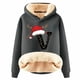 thumbnail image 1 of WILLBEST Sudadera Oversize para Mujer, con Estampado de Letras Navideñas, de Lana Gruesa, Cálida para El Invierno XXX-Grande, 1 of 4