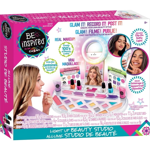 Cra-Z-Art Be Inspired Light Up Beauty Studio Influencer Makeup Kit