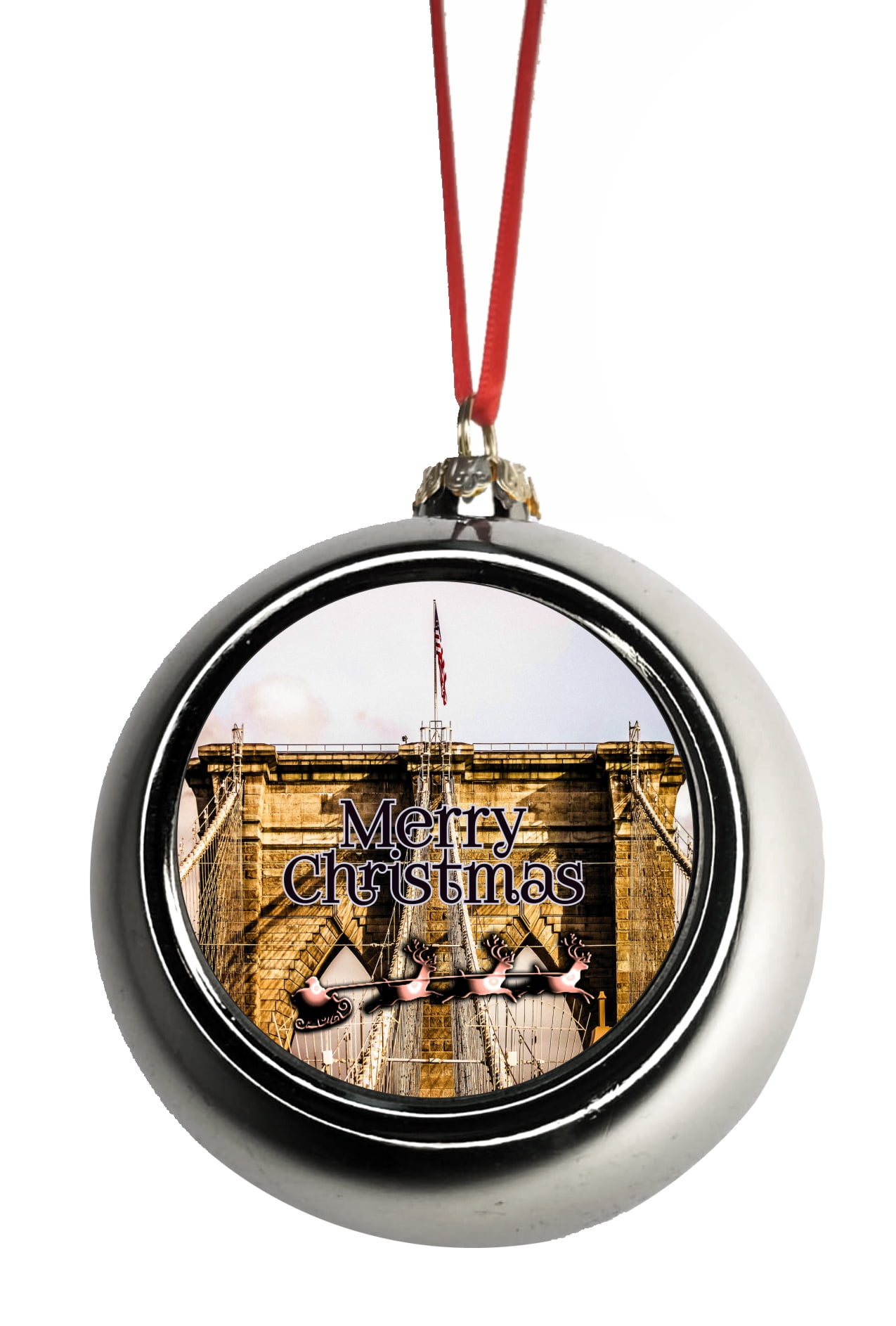 New York City Christmas Ornament  NYC Christmas Ornaments Brooklyn
