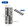 thumbnail image 2 of Uxcell 6Pcs Bisagra Desmontable, 2" Bisagras Desmontables de Levantamiento Mano Izquierda, Negra, 2 of 5