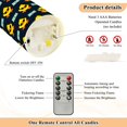 thumbnail image 5 of Duck Banknote Pattern Flameless Candles 2 PCS with Remote Realistic Moving Flame LED Tapered Pillar Set for Home Decor, 5 of 7