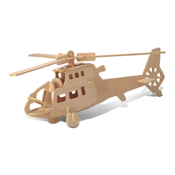 Puzzled Chopper Wooden 3D Puzzle Construction Kit