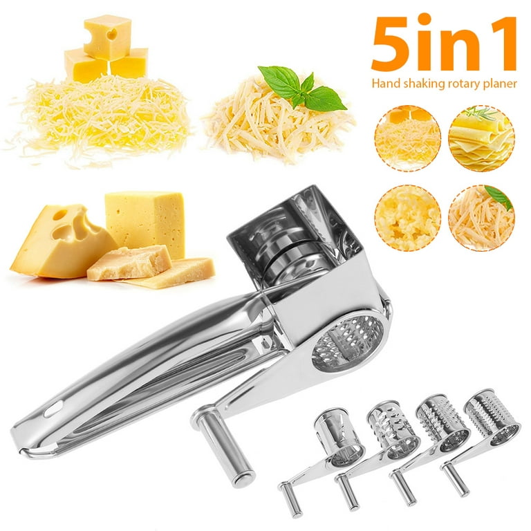 Cheese Grater Rotory Container Stainless Steel Hand-Crank Rotary