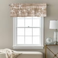 thumbnail image 3 of Sea Stars Valance Curtain Summer Beach Sea Stars Brown Texture Window Valances Rod Pocket Short Curtains Window Treatments for Kitchen Bedroom Bathroom Laundry 60" x 14", 3 of 9