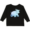 thumbnail image 3 of Inktastic Cute Baby Hippo Boys or Girls Long Sleeve Toddler T-Shirt, 3 of 5