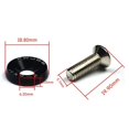 thumbnail image 2 of GFDYREE 20Pcs Bumper Fender Washers Engine Bay Dress Up Bolts Fasteners M6 JDM Fender Washer Kit-Red, 2 of 6