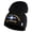 Black, variant on U.S. Airforce Veteran with Roundel Symbol Embroidered 8 Inch Solid Knit Short Beanie Made in USA - Royal Blue OSFM