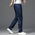 thumbnail image 7 of Men's Casual Pants Classic Relaxed Fit Pants Lightweight Elastic Waist Trousers Business Work Stretch Pants Pockets, 7 of 7