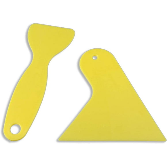 2PC Window Plastic Putty Knife, Variety Size Pack, Set of 2, Plastic Scraper, Putty Knife Set, Plastic Spreader, Spackle Tool, Plastic Putty Knife Scraper, Plastic Scraper Tool, Putty S