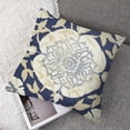 thumbnail image 7 of Heduofu Navy Blue Ethnic Boho Pillow Covers Bohemian Carpet Style Vintage Navy Flower Print Decorative Throw Pillows Set of 2, 7 of 7