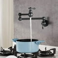 thumbnail image 2 of Proox  Pot Filler Faucet Wallmount Commercial Kitchen Folding Faucet Matte Black Matte, 2 of 5