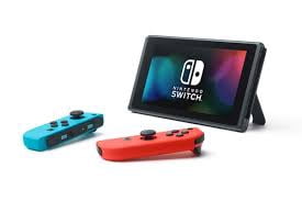 Nintendo Switch with Neon Red and Neon Blue Joy-Cons (International Edition) Bundle with Mario Party Superstars