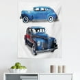 thumbnail image 1 of Vintage Car Tapestry, Picture of Old Antique Cars Historical Automobile Nostalgic in Vintage Style, Fabric Wall Hanging Decor for Bedroom Living Room Dorm, 5 Sizes, Blue and Red, by Ambesonne, 1 of 1