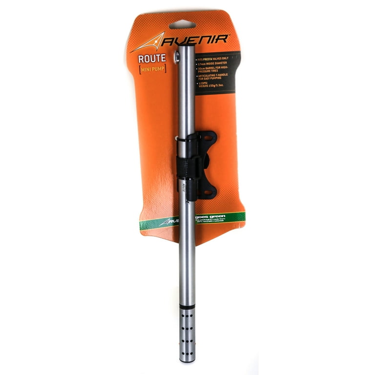 Avenir Route Mini Bicycle Bike Frame Pump Presta Valve 120psi 3.5oz New