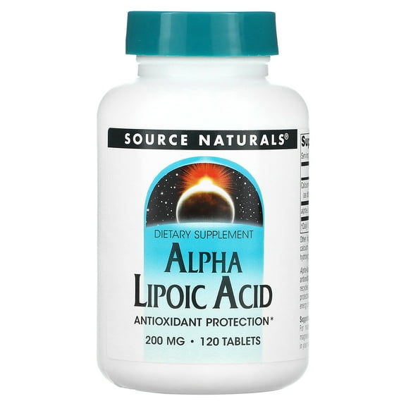 Source Naturals Alpha Lipoic Acid 200 mg - 120 Tablet