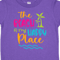thumbnail image 4 of Inktastic Spring Break the Beach is My Happy Place Boys or Girls Toddler T-Shirt, 4 of 5