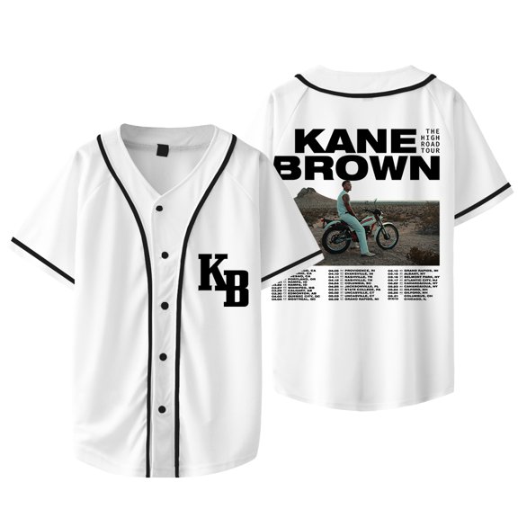 Kane Brown The High Road Tour Merch Baseball Jacket Tee Cosplay Unisex Fashion Short Sleeve T-Shirts