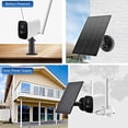 thumbnail image 4 of Solar Panel for Rechargeable Battery Outdoor Camera,with Micor USB+Type C , 3M Charging cable, 5V 4W, 4 of 5