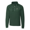 thumbnail image 2 of Men's Cutter & Buck Heather Green Michigan State Spartans Mainsail Sweater-Knit Big & Tall Half-Zip Pullover Jacket, 2 of 3