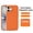 Orange, variant on For iPhone 17 6.3" Case Built-In Magnetic MagSafe Compatible Wireless Charging Car Mount Adsorption Sweatproof Anti-Slip Anti-Fingerprint Protective Case,Orange