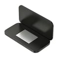 thumbnail image 3 of 2 Pcs Thin No Drill Cabinet Door Catch - Adhesive Stainless Steel Magnetic Latch for Kitchen, Bathroom, and Closet - Black, 3 of 5