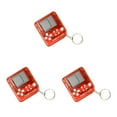 thumbnail image 1 of heritaly Game Console Keychain Game Players Keyring Good Sealing Anti-stress Key Ring Red 3Set, 1 of 6
