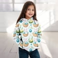 thumbnail image 2 of Confree Girl'S Hooded Sweatshirt Cartoon Print Long Sleeve Hoodies Sweatshirts Spring Autumn Everyday Wear Breathable Casual For Girls Pullover Tops Size 2-3 Years Blue, 2 of 4