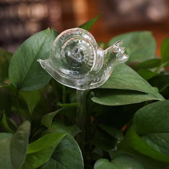 Plant Waterer Self Watering Globes Bird Shape Design Hand Blown Transparent Durable Clear Glass Aqua Bulbs İndoor and Outdoor Automatic Globe