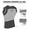 thumbnail image 3 of Exxact Sports Youth Baseball Chest Protector, Sternum Chest Guard, Baseball Chest Protector Youth Softball Chest Protector Girls Youth (Gray, YXL), 3 of 6
