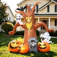 thumbnail image 3 of Coolmade 8ft Halloween Inflatables Decorations Inflatable Dead Tree Outdoor Decorations with LED Lights Built-in Blow Up Yard Decoration Pumpkin Ghost for Halloween Outdoor, 3 of 7