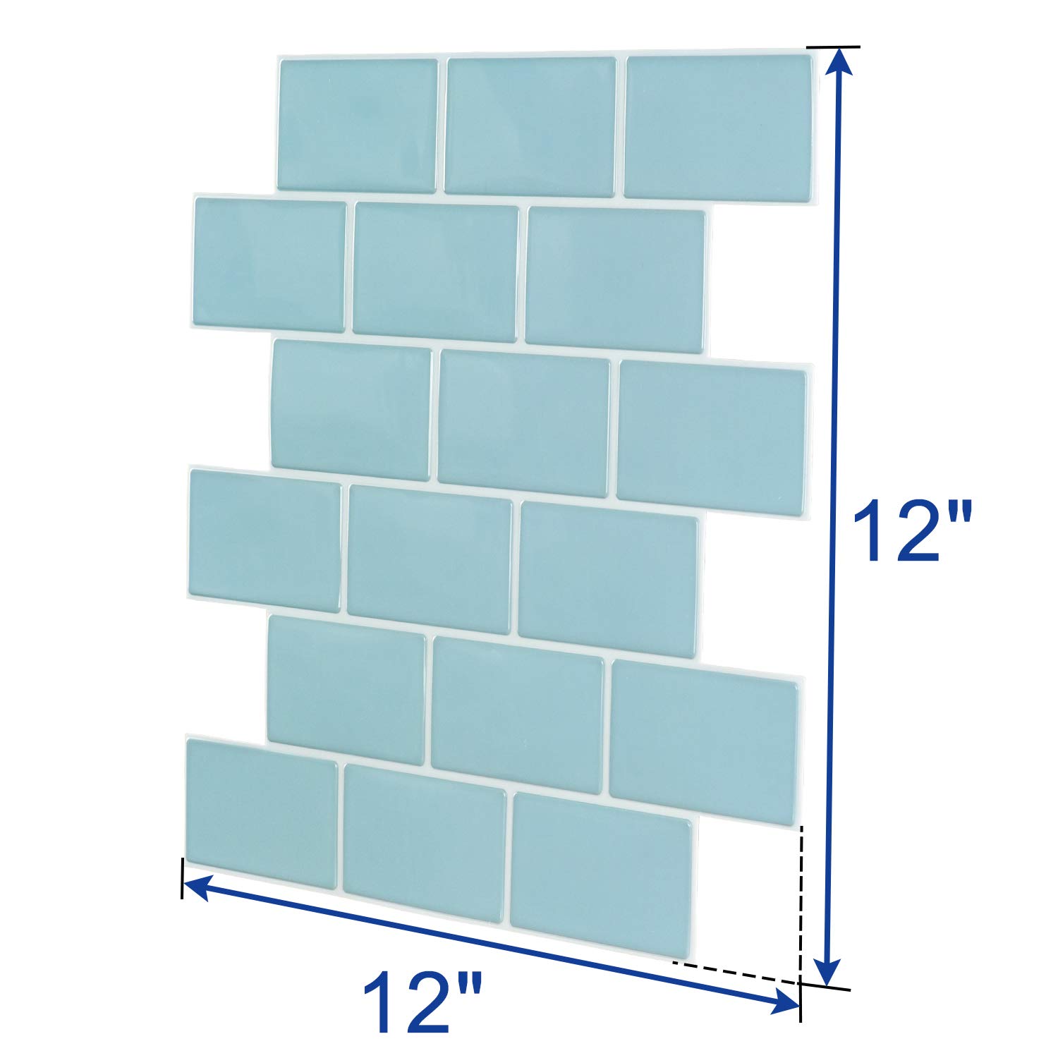 Buy LONGKING Light Blue Subway Tiles Peel and Stick Backsplash, Stick on Tiles Kitchen