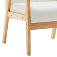 thumbnail image 4 of Benjara Gala Modern Chair and Coffee Table Set, Padded Seating, Beige Fabric, Wood, 4 of 5