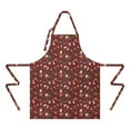 thumbnail image 2 of Red Christmas Santa Apron-Garden Aprons for Women with Pockets-Cotton Linen Waterproof Kitchen Cooking Gardening Aprons Adjustable for Kitchen,Cooking,BBQ and Salon 32"x27", 2 of 7
