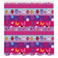 thumbnail image 3 of Ambesonne Owl Shower Curtain, Cartoon Owls and Flowers, 69"Wx84"L, Multicolor, 3 of 3