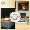 Gas Flex Line for Fire Pits and Fireplaces, 1/2" OD x 3/8" ID Whistle