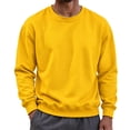 thumbnail image 2 of Diufon Mens Crewneck Sweatshirt Casual Long Sleeve Thin Fleece Lined Sweatshirts Fall Winter Going Out Pullover Shirts, 2 of 7