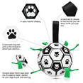 thumbnail image 3 of Dog Toys Soccer Ball with Interactive Pulling Tabs, Dog Toys for Tug of War, Puppy Birthday Gifts, Dog Tug Toy, Dog Water Toy, Durable Dog Balls for Finnish Lapphund And other Medium Herding Dogs, 3 of 7