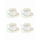thumbnail image 1 of Juego De 4 Tazas De Ceramica Con Plato, 1 of 3