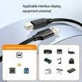 thumbnail image 4 of USB Printer Cable USB 2.0 to USB B Type B Male Cable Scanner Cord for Printing Laptop Computer Musical Keyboard, 4 of 10