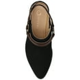 thumbnail image 4 of Journee Womens Urbana Pointed Toe Cuban Heel Comfort Casual Strappy Mules, 4 of 9