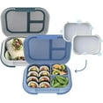 thumbnail image 1 of Bentgo (2-Pack) Chill Max Lunch Box Mixed Colour - Included Ice Pack Keeps Food Cold; 5-Cup Capacity for Adults&Ages 8+, 3 or 4 Compartment Bento Box, BPA-Free, Dishwasher Safe (Fog & Deep Teal/Blue), 1 of 7