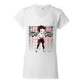 thumbnail image 2 of Wild Bobby Betty Boop Sugar and Spice Wink Betty Boop Women’s Standard V-Neck Tee, White, Large, 2 of 5