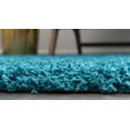 thumbnail image 5 of Unique Loom Solid Shag Collection Area Rug (2' 7" x 19' 8" Runner Deep Aqua Blue), 5 of 7