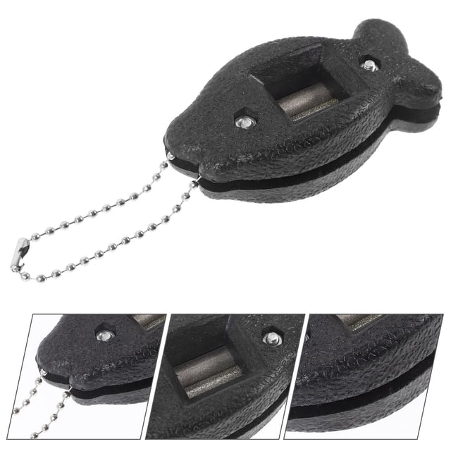 CTIRCHIU Compact Ice Skate Sharpening Tool 1Pcs Blade Sharpener for Sports Enthusiasts Black 2.8X1.5X0.8in