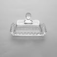 thumbnail image 4 of Glass Butter Dish with Lid for Countertop, Clear Crystal Glass Covered Butter Stick Holder Tray, Butter Storage Container, Dishwasher Safe(Clear,4.33*2.76 inch), 4 of 4
