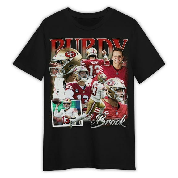 Brock Purdy Shirt, Football American Graphic Vintage, Football 90s Bootleg Inspired Gift Fan Unisex Shirt