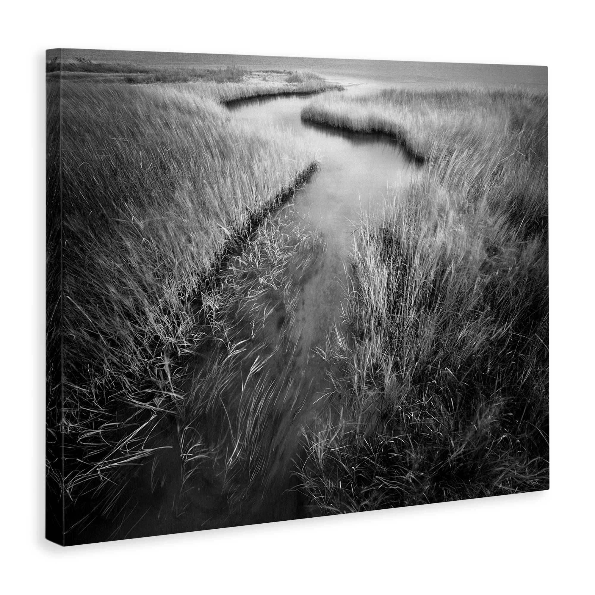 Stupell Industries Meandering Estuary View Landscape Photography Gallery Wrapped Canvas Art Print Wall Art, 30 x 24