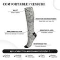thumbnail image 5 of Compression Socks for Women and Men - Silver Glitter Compression Socks Circulation for Workout, 5 of 8