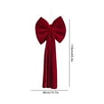 thumbnail image 3 of Danhjin Christmas Bows, Flocked Fabric Red Bow Hanging Decorations for Christmas and Festival Scene Decorations, Creating Festive Atmospheres for Home and Party Use, 3 of 6